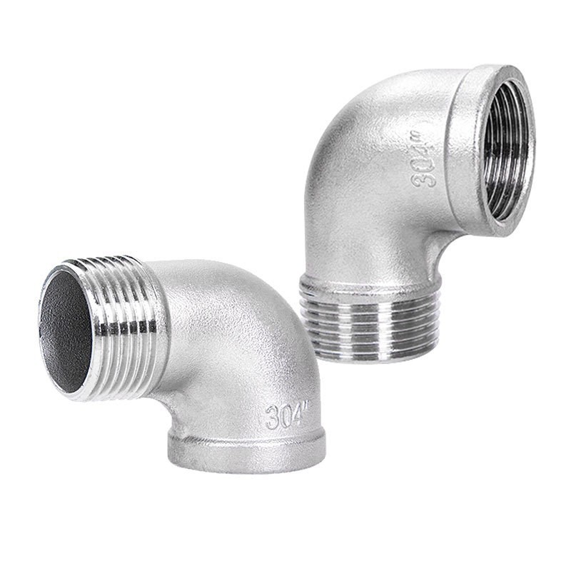 Eşit çaplı paslanmaz çelik dövme 90 derece sokak dirseği